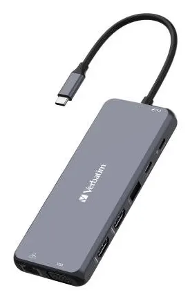 Verbatim CMH-05 USB Type-C 5000 Mbit/s Srebrny