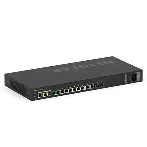 NETGEAR GSM4212P Zarządzany L2/L3 Gigabit Ethernet (10/100/1000) Obsługa PoE 1U Czarny