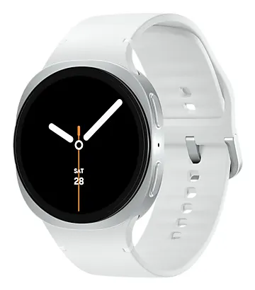 Samsung Galaxy Watch 8 3,81 cm (1.5") AMOLED 44 mm Cyfrowy 480 x 480 px Ekran dotykowy Srebrny Wi-Fi GPS, 44 mm, srebrny