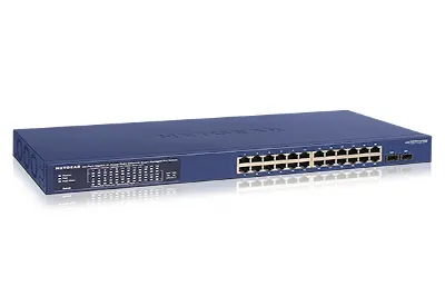 NETGEAR GS724TPP Zarządzany L2/L3/L4 Gigabit Ethernet (10/100/1000) Obsługa PoE Niebieski