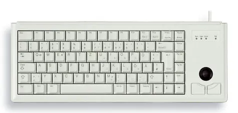 CHERRY G84-4400 klawiatura Uniwersalne USB QWERTY US English Szary, układ US międzynarodowy (z €)