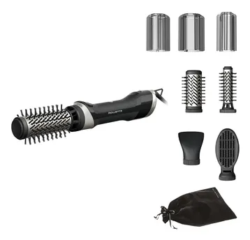 Rowenta Brush Activ UB9540F0 urządzenie do stylizacji włosów Szczotka z gorącym powietrzem Ciepły Czarny, Srebrny 1000 W 1,8 m