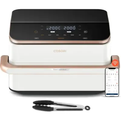 Cosori 1895375 Podwójny 10 l Autonomiczny 2800 W Frytkownica na gorące powietrze Biały