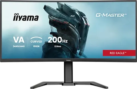 iiyama G-MASTER GCB3484WQSU-B2 monitor komputerowy 86,4 cm (34") 3440 x 1440 px UltraWide Quad HD LCD Czarny