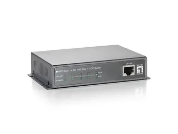 LevelOne GEP-0521 przełącznik sieciowy Nie zarządzany Gigabit Ethernet (10/100/1000) Obsługa PoE Szary