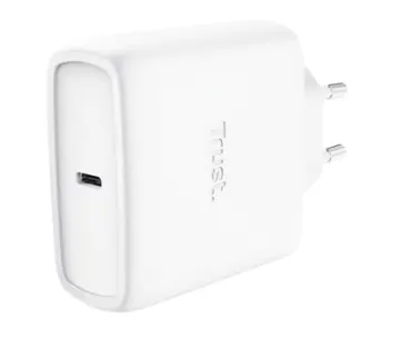 Trust Maxo 65W Laptop, Smartfon, Tablet Biały Prąd przemienny Szybkie ładowanie Wewnętrzna