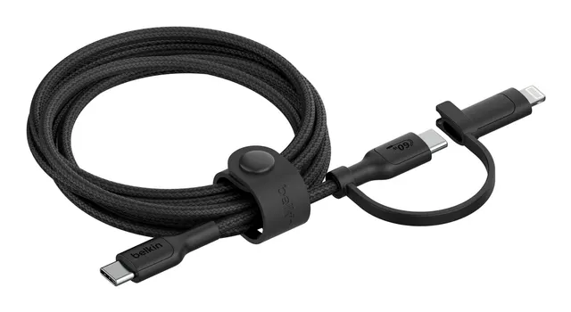 BELKIN BOOST CHARGE 2-IN-1-KABE/USB-C LIGHTNING-ANSCHLUSS WEI