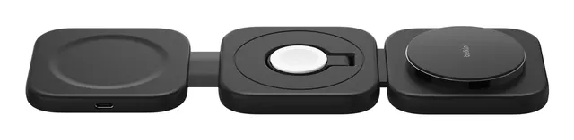 BOOST CHARGE PRO QI2 3IN1/MAGN REISELADEGERT 15W SCHWARZ (WIZ024HQBK)