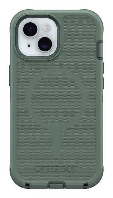 OtterBox Defender MagSafe f?r iPhone 17e/16e/15/14/13 Forest Ranger - green