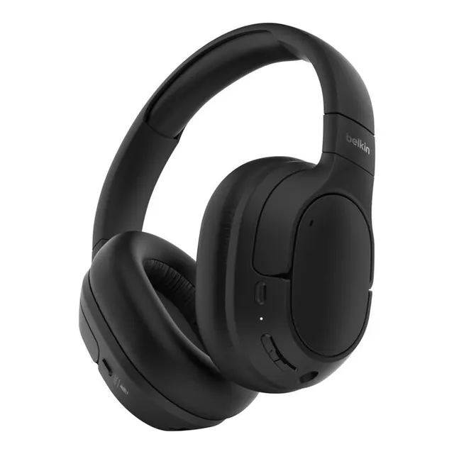BELKIN SOUNDFORM ISOLATE KABELL/OVER-EAR-KOPFHOERER SCHWARZ
