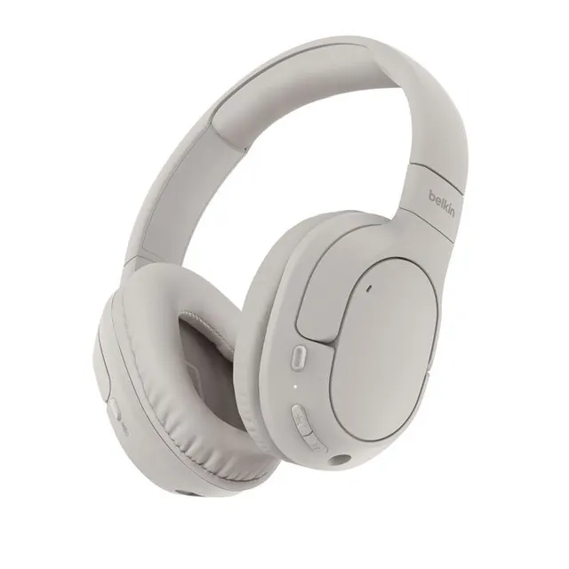 BELKIN SOUNDFORM SURROUND KABEL/OVER-EAR-KOPFHOERER SAND
