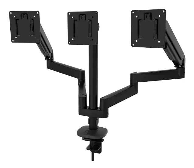 Full Motion Triple Screen Desk Mount