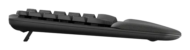 Klawiatura bezprzewodowa Logitech Wave Keys For Business czarna ergonomiczna