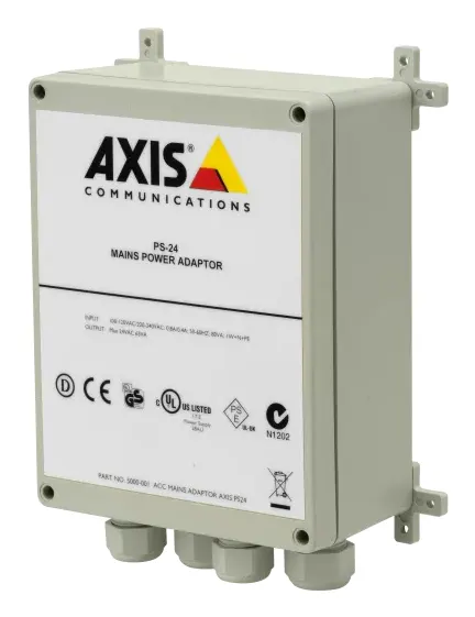 ACC MAINS ADAPTOR AXIS PS24/F/ AXIS 23XD OUTDOOR 24 VAC