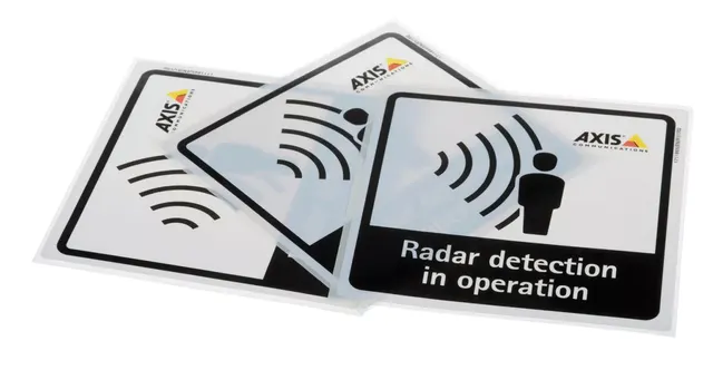 RADAR DETECTION STICKER EN 10PC/ENG