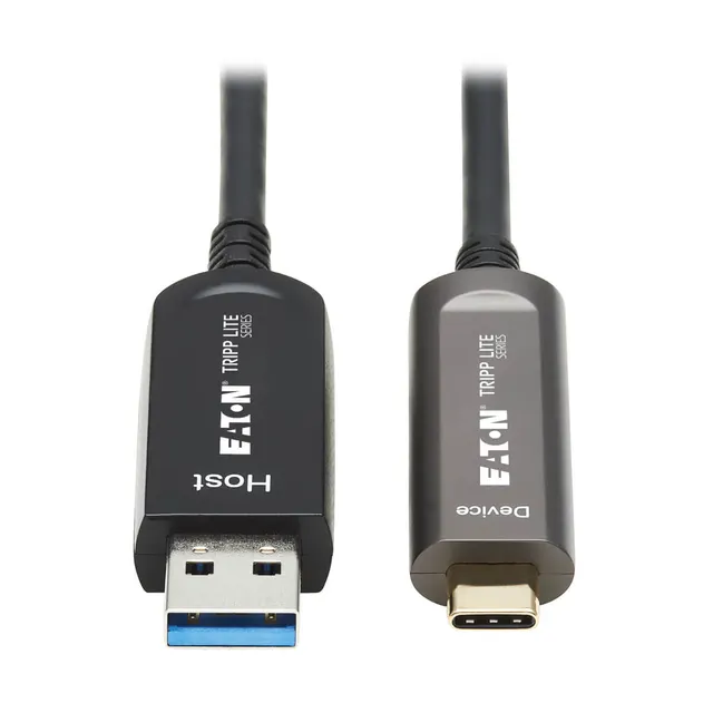 USB-A TO USB-C AOC CABLE (M/M)/- USB 3.2 GEN 2 PLENUM-RATED FIB, 15 m