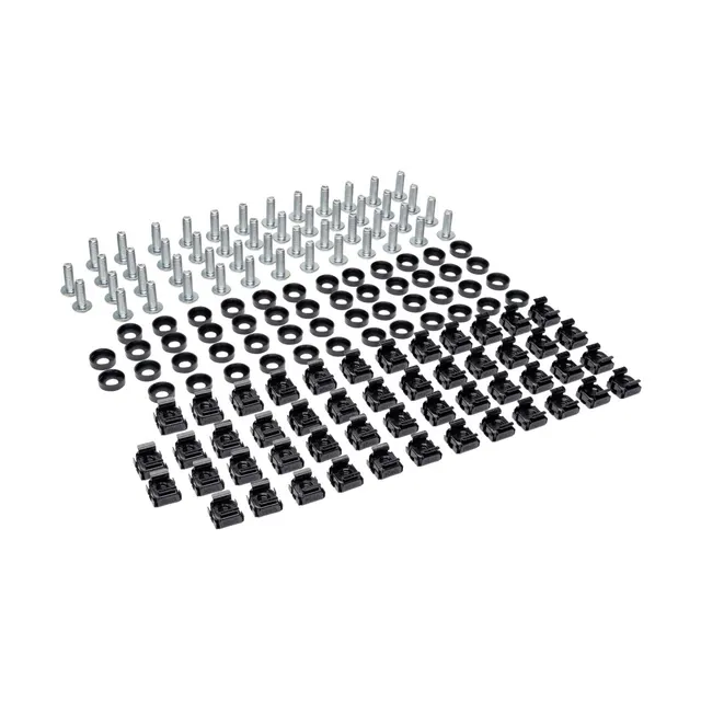 SmartRack Square Hole Hardware Kit with 50 pcs 12-24 screws and washers