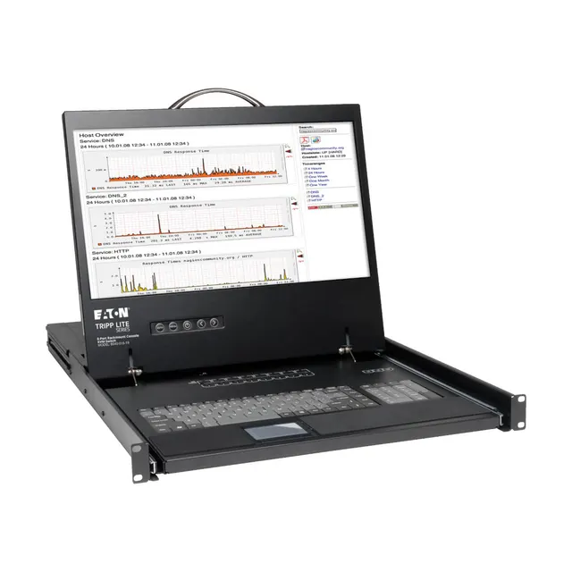 8-PORT 1U RACK-MOUNT CONSOLE/KVM, 8 portów