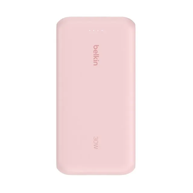 20K PD30W INTEGRATED USB-C/CABLE POWER BANK PINK