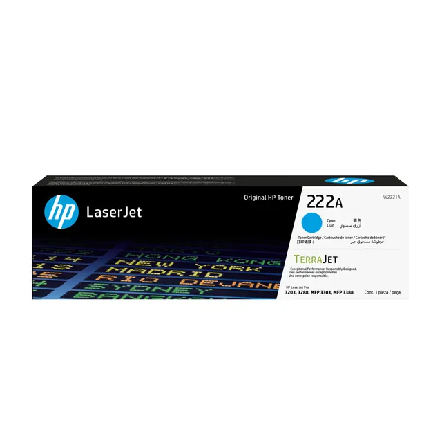 HP 222A CYAN/ORIGINAL LASERJET TONER CARTRIDG