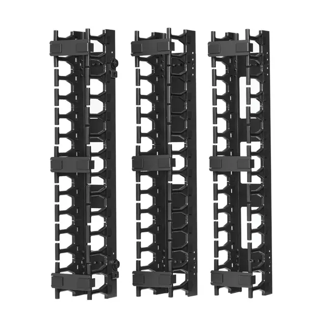 SmartRack 3-in. (7.62 cm) Wide High Capacity Vertical Cable Manager - Double finger duct