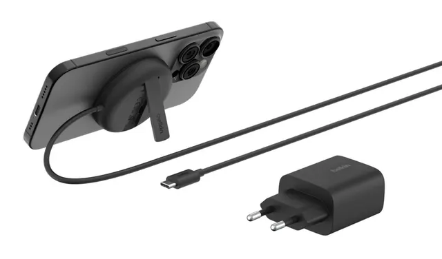 BOOSTCHARGE PRO QI2 WIRELESS/MAGNETIC CHARGER INCLUDING POWER, czarny, z zasilaczem