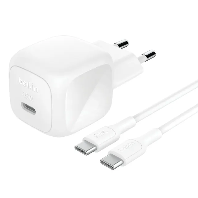 BOOSTCHARGE 45W USB-C CHARGER/WITH PD AND PPS INCLUDING 1M USB, biały