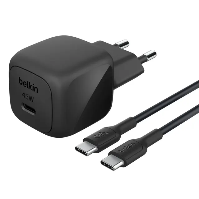 BOOSTCHARGE 45W USB-C CHARGER/WITH PD AND PPS INCLUDING 1M USB, czarny