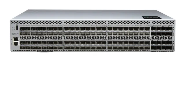 HPE SN6750B 64Gb 48/128 48-port 64Gb Short Wave SFP56 Port Side Intake Integrated FC Switch
