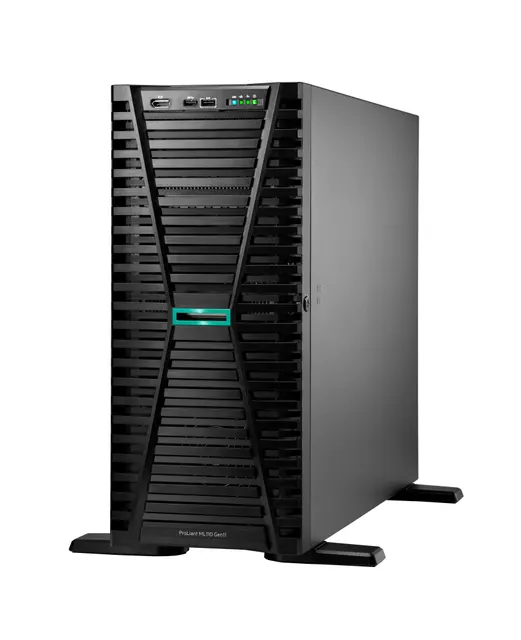 HPE ProLiant ML110 Gen11 4510 12-core 1P 64GB-R MR408i-o 8SFF 2x480GB SSD 2x1000W RPS EU Server
