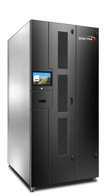 Spectra Cube HPT 8xFH/16xHH Drv Shelves 5 Entry/Exit Chambers 2x PS Front Graphic Base Frame for HPE