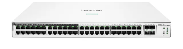 Switch HP Enterprise Aruba JL815A Instant On 1830 48G 24p Class4 PoE 4SFP 370W Zarządzany L2 Gigabit Ethernet (10/100/1000) Obsługa PoE 1U
