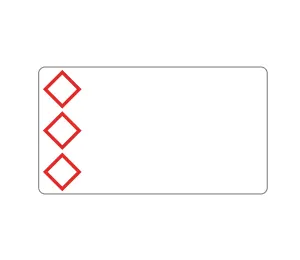 PRE-CUT AND PRE-PRINTED GHS //CLP ROLLS PICTOGRAM + TEXT 75X11, 75 mm, 3 piktogramy + tekst