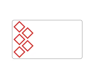 PRE-CUT AND PRE-PRINTED GHS //CLP ROLLS PICTOGRAM + TEXT 55X85, 55 mm, 5 piktogramów + tekst