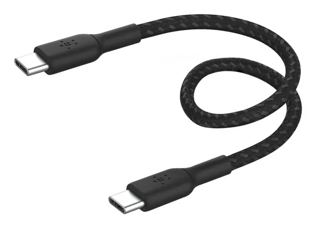 BOOSTCHARGE GEFLOCHTENES USB-C/BRAIDED CABLE BLACK 0.15M BLACK