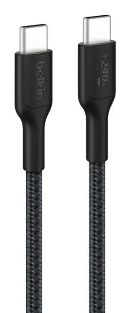 BELKIN BOOST CHARGE 240W GEFLOC/USB-C / USB-C-KABEL 2M SCHWARZ