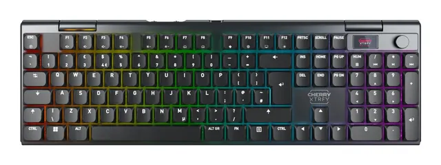 CHERRY XTRFY MX 10.1 WIRELESS/CORDLESS LOW-PROFILE GAMING KBD, układ brytyjski