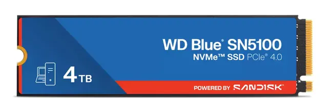 WD Blue™ SN5100 NVMe™ SSD POWERED BY SANDISK 4 TB