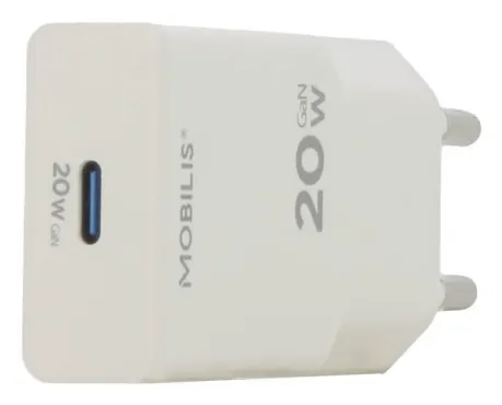 ENERGY CHARGER - 20W ULTRA-THIN/WALL CHARGER - 1 USB C - WHITE