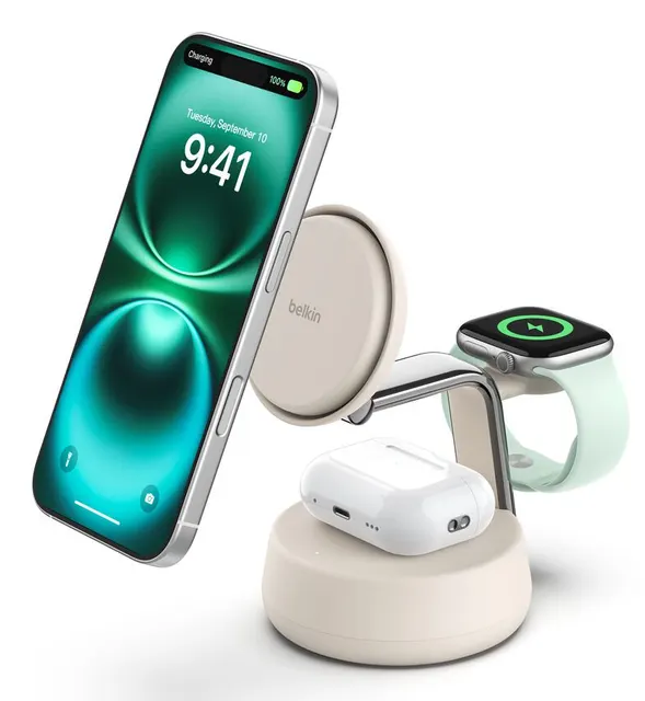 ULTRACHARGE PRO 25 WATT QI2 MAG/3-IN-1 LADESTATION WEI