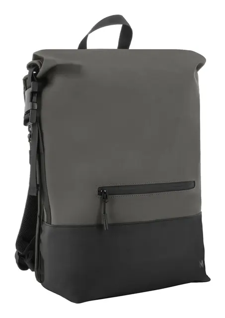 TWO-TONE ROLLTOP BACKPACK 14-16/GREY/BLACK 25L