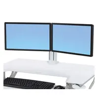 WORKFIT DUAL MONITOR KIT WHITE/24IN 5.4- 12.7KG VESA MIS-D