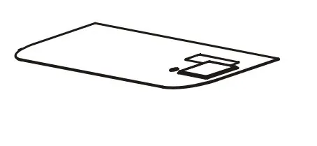 Nameplate, GX420t with LCD (Thermal Transfer)