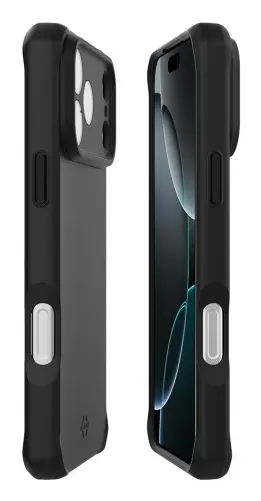 SPECTRUM_R CASE FOR IPHONE 17/PRO - SOLID BLACK MAT - SOFT BAG