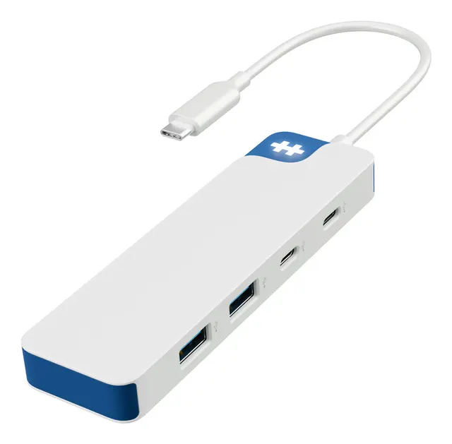 HYPERDRIVE FLEX 4 PORT/USB-C HUB (BLUE)