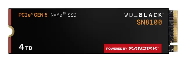 WD_BLACK™ SN8100 NVMe™ SSD POWERED BY SANDISK 4 TB
