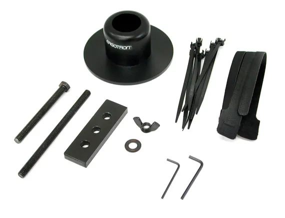 100 SERIE GROMMET MOUNT BASE/WORKSURFACE THROUGH HOLE BLACK