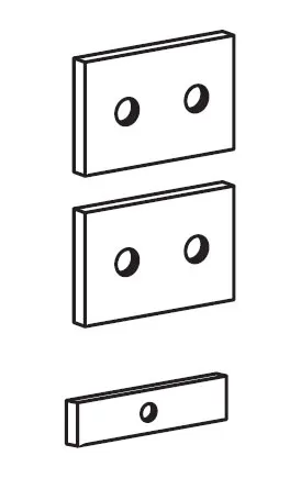 PERIPHERAL TRACK MOUNT/BRACKET KIT ZINC