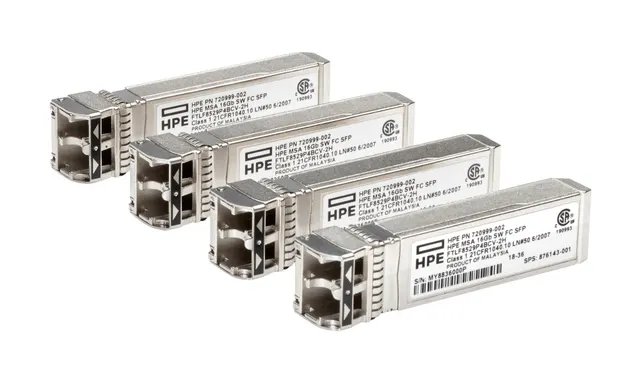 HPE MSA 16Gb SFP+ Short Wave Fibre Channel 4-pack Transceiver Bundle
