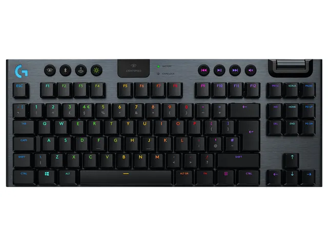 G915 TKL LIGHTSP WRLS RGB MECKB/GL CLICKY - CARBON UK - INTL